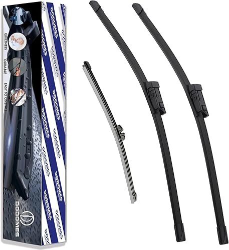 DODOMES Limpiaparabrisas de 24 pulgadas + 20 pulgadas con limpiaparabrisas trasero de 15 pulgadas de repuesto para Volvo XC90 2016 2017 2018 2019