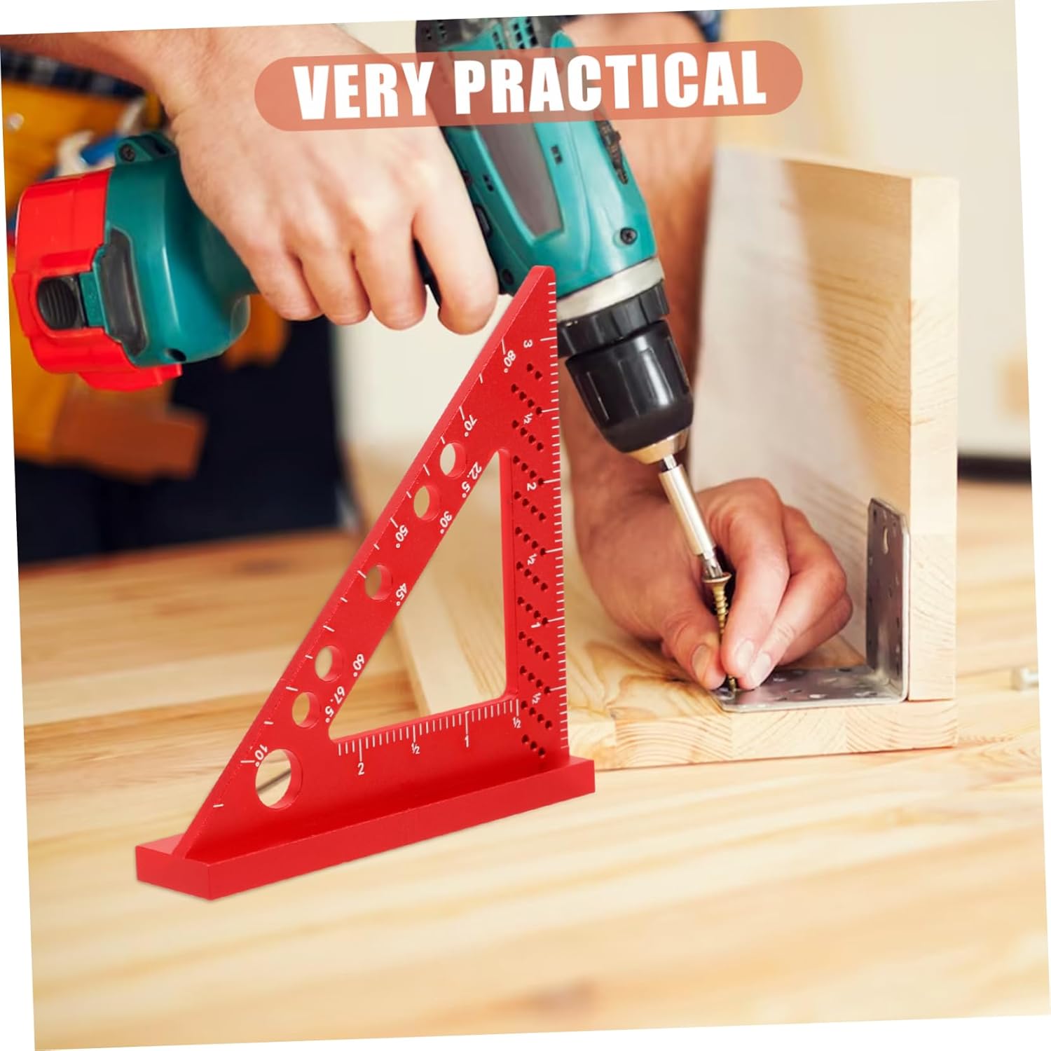 Uonlytech 3pcs Carpenter Tool Right Angle Clamp for Woodworking Positioning Ruler for Accurate Angles and Measurements Essential Framing Square for Projects and Carpentry