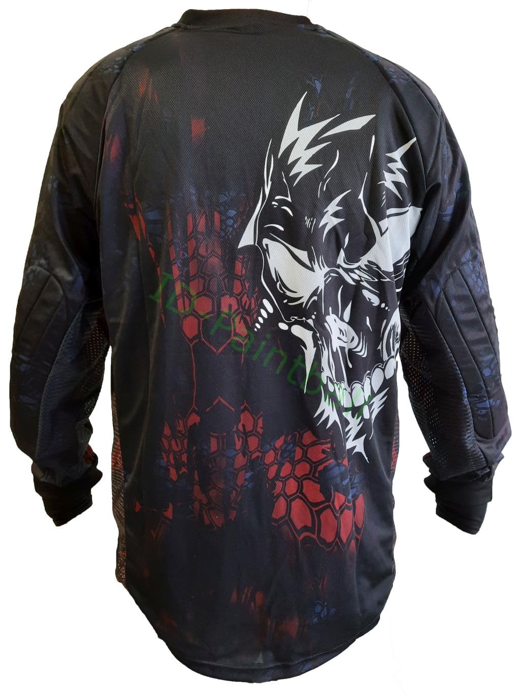 IDP Custom Jersey Angry Skull Rot Schwarz