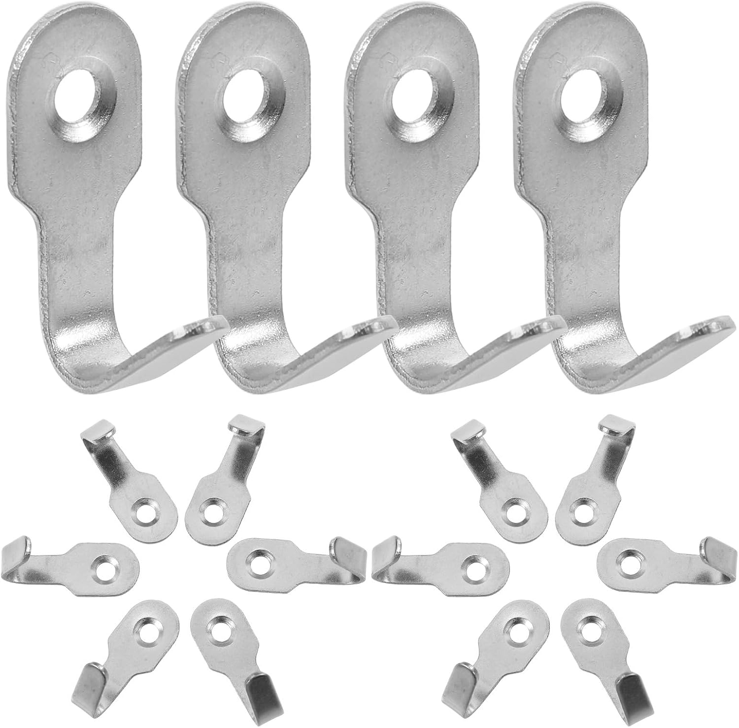 Abaodam Mini Stainless Steel U Shaped Hooks 20pcs for Cap Cup Storage