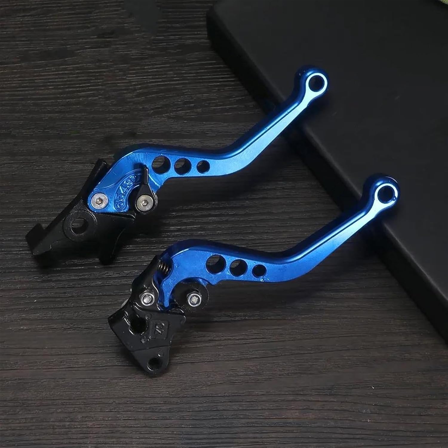 クラッチブレーキレバー 2 個 CNC 合金オートバイブレーキハンドル調整可能なサイズモトバイク修正クラッチドラムブレーキレバーハン