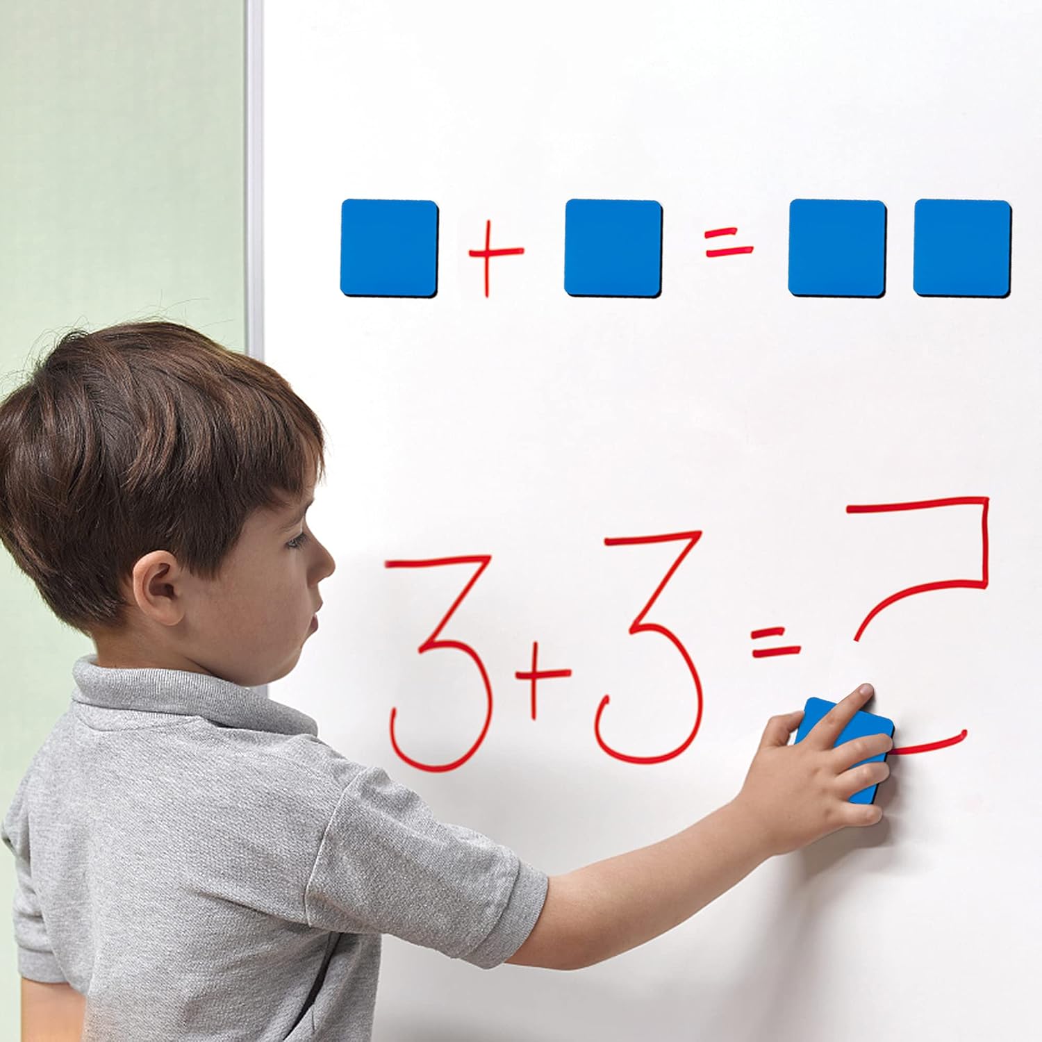 Dry Erase Erasers, 48 Pieces Mini Magnetic Whiteboard Erasers Dry Erase Erasers Chalkboard Erasers for Home, Classroom, Office : Office Products