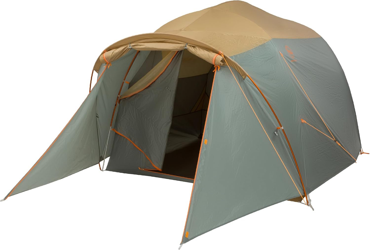 Big Agnes Bunk House - Large Family Tent, 3 Season Waterproof Backpacking Gear, Easy Set Up for Groups Prairie Sand/Chinois Green 6 Person - Image 1 of 8