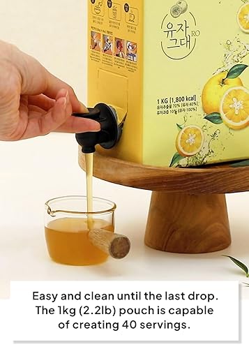 Miniatura 4 de Bebida coreana de cítricos, 2.2 lbs (35.27 onzas) de jugo de yuzu natural sin aditivos, mermelada de yuja sin pulpa, perfecta para fiestas en casa,