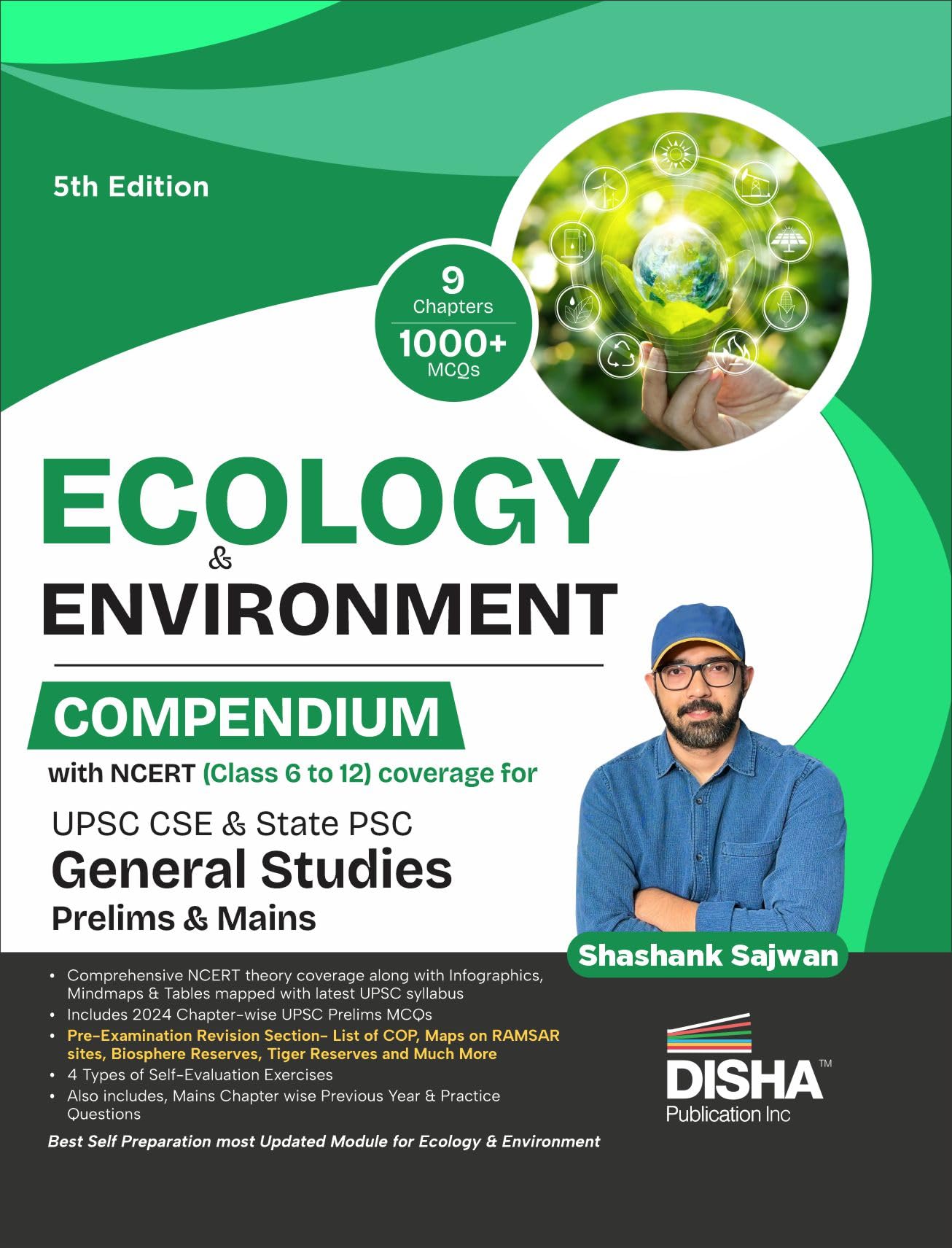 Disha Ecology & Environment Compendium with NCERT (Class 6 to 12) coverage for UPSC IAS & State PSC General Studies Prelims & Mains Exams 1th Edition | Civil Services