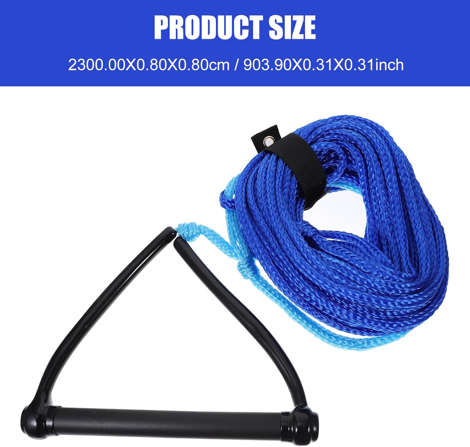 Watersports Rope with Handle 1-Section Water Ski Tow Rope Boating Accessory for Kneeboarding and Wakeboarding Random Color