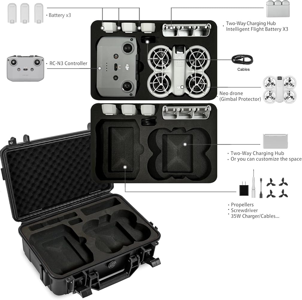 Amazon.com: Skyreat Neo Hard Case,Waterproof Carrying Hard Shell
