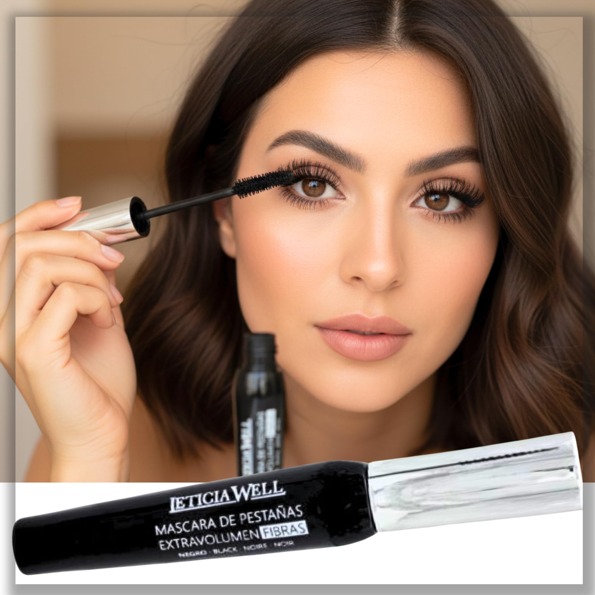 Mascara Blanc Waterproof Longue Tenue – Allonge, Recourbe Et Colore Les Cils En 1 Geste