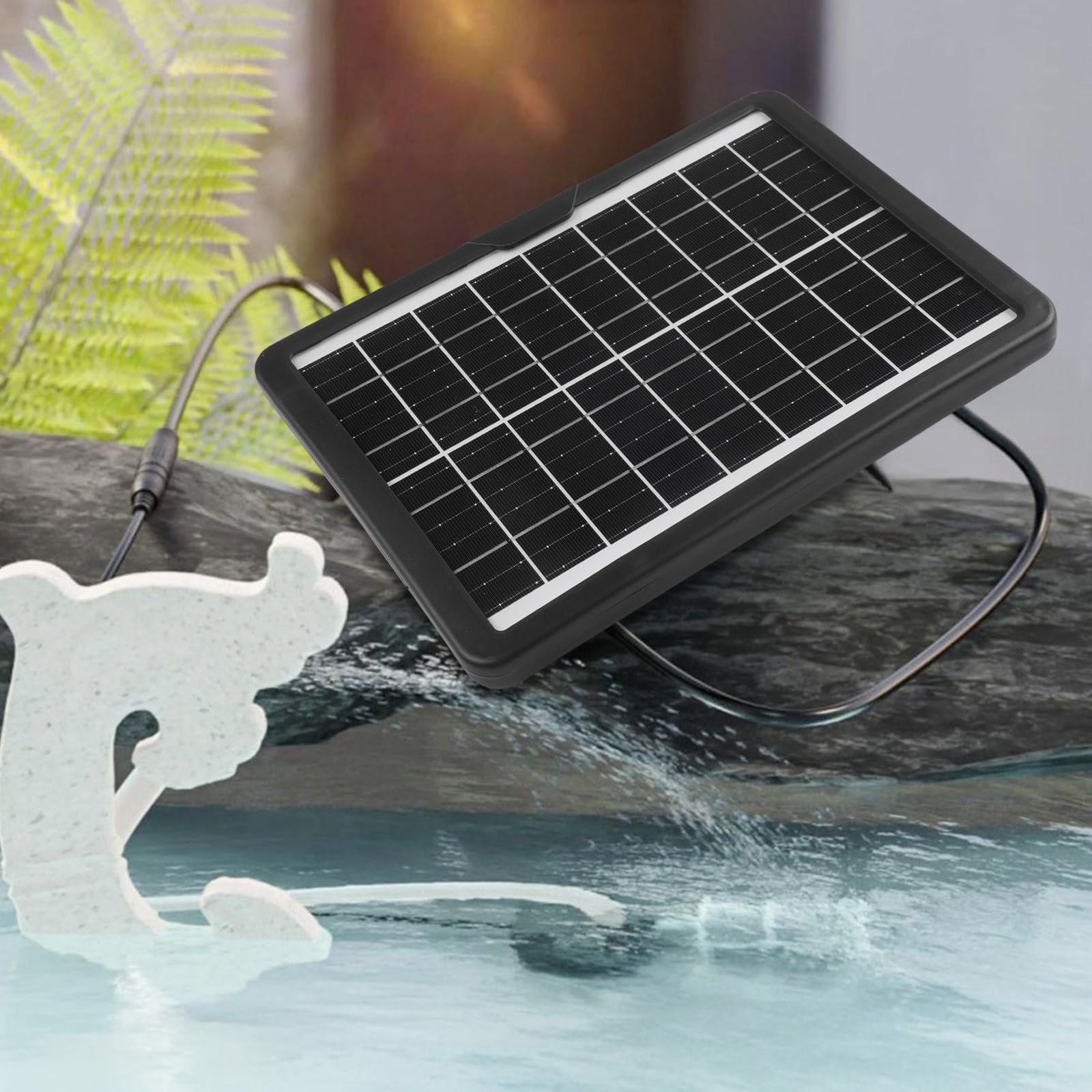 Kit pannello solare 6 W 9 V, con acqua sommergibile da 12 V, pompa flusso 240 l/h, per acquario, stagno, fontana, giardino