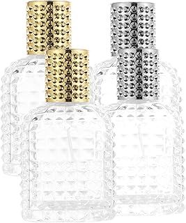 طقم زجاجات عطر صغيرة مثالية للسفر – زجاجات بخاخة أنيقة بسعة 30 مل، مصنوعة من الزجاج الفاخر، زجاجات فارغة 4 قطع من فوميز.