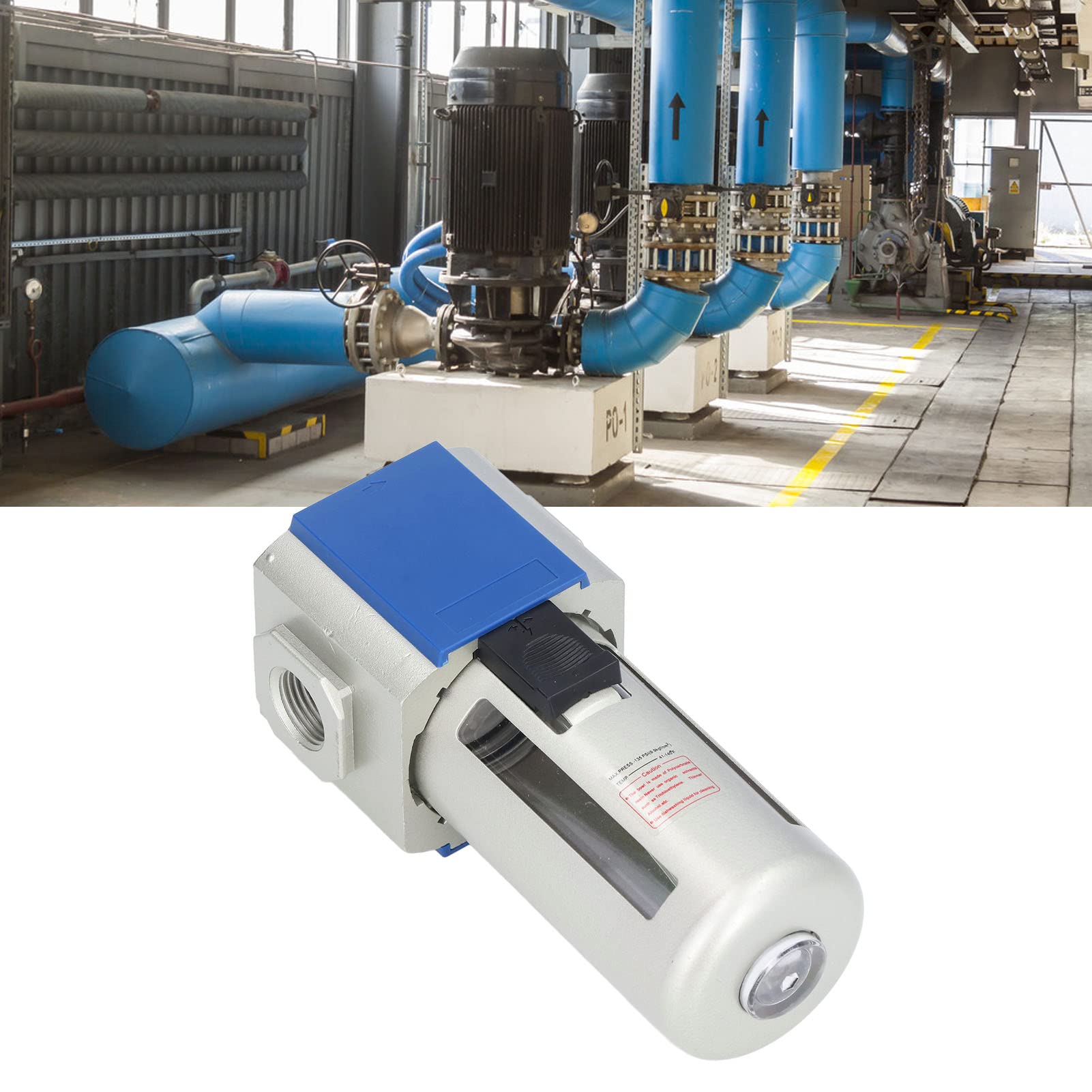 LUBRICATORE ARIA LUBRICATORE Filtro pneumatico Separatore di olio di grande capacità di grande capacità 160cc di riempimento dell'olio con tecnologia di tenuta GAP per utensili (GL400-10)