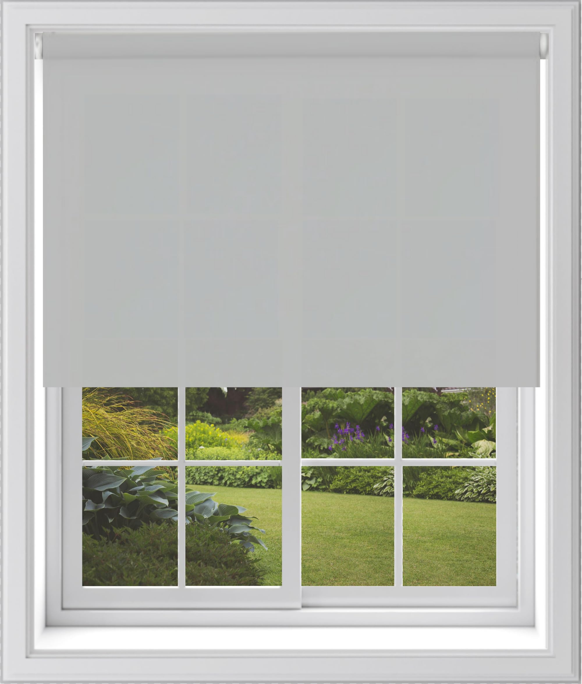 MTM Straight Edge Roller Blind Light Grey 060cmx210cm