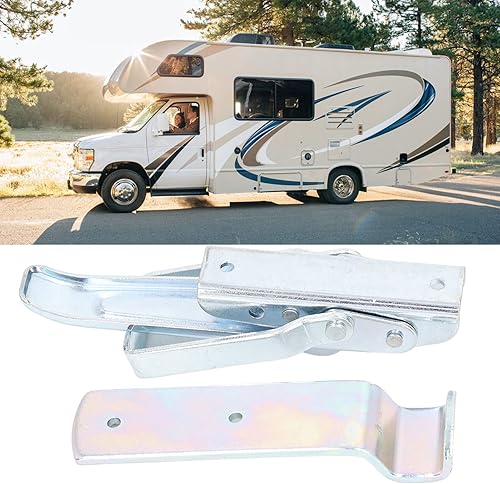 Miniatura 8 de 2 pestillos de puerta de elevación de remolque utilitario, piezas de manija para puerta de remolque de caravana, accesorios de repuesto para caravana