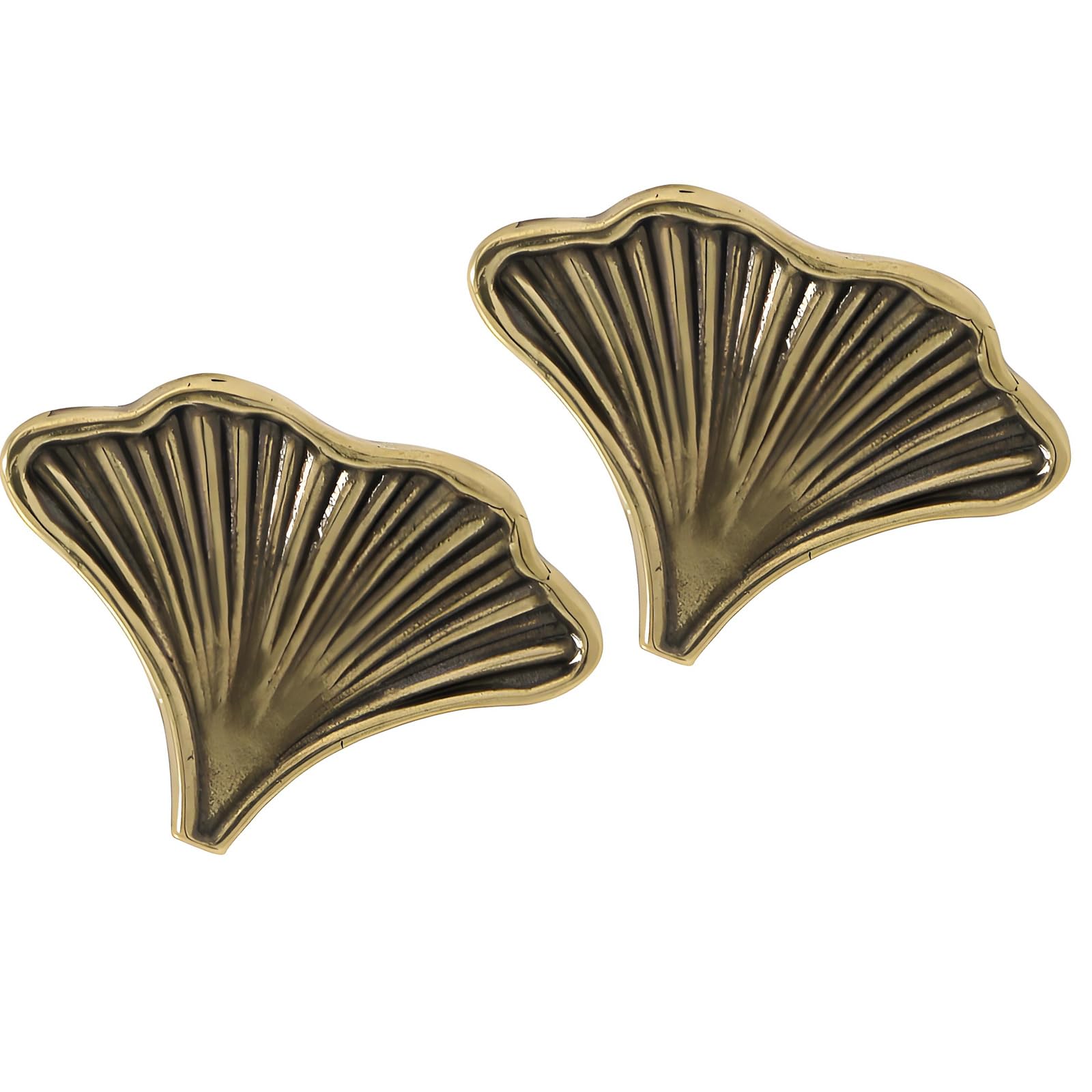 Carotoe Aged Color Modern Brass Cabinet Knob Drawer Pulls Leaves Shape Furniture Decorative Handle For Kitchen Cupboard Wardrobe Leaves Shape Drawer Handles Dressers Replacement