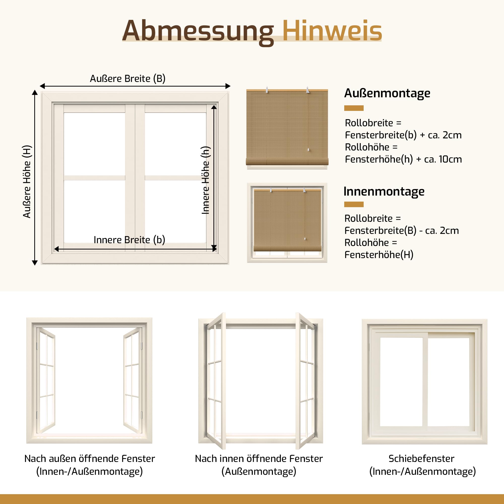 Grandekor Bambusrollo Sonnenschutz Sichtschutz Raffrollo Seitenzugrollo, B90 x H160cm, Dunkelbraun, Bambus Jalousie für Fenster Türen Balkon Terrasse Garten