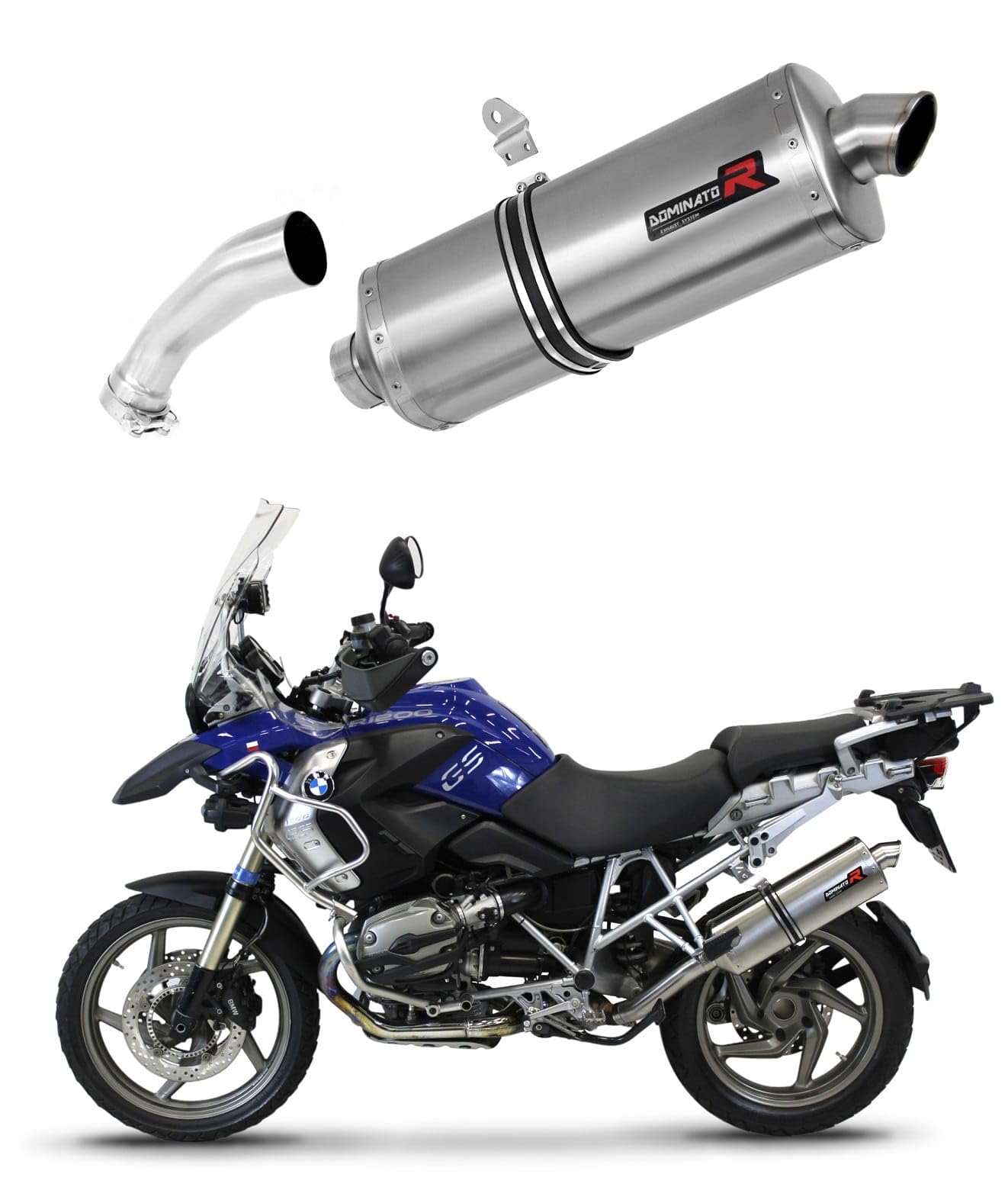 DOMINATOR EU Homologado aprobado Silenciador Escape P7 compatible con R1200GS Adventure 2004-2009