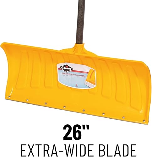 Miniatura 3 de Garant GARANT-APP26KDR - Empujador de nieve alpino, mango de madera dura de hoja de polietileno de 26 pulgadas