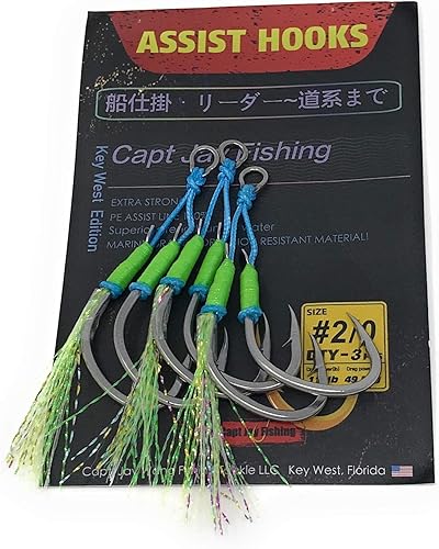 Capt Jay - Ganchos de asistencia de pesca para jigging Slow Fast Jigs anzuelos de pesca Jigging Jigs Jigging Jigging Jigs Hook Dancing Jigging Hooks
