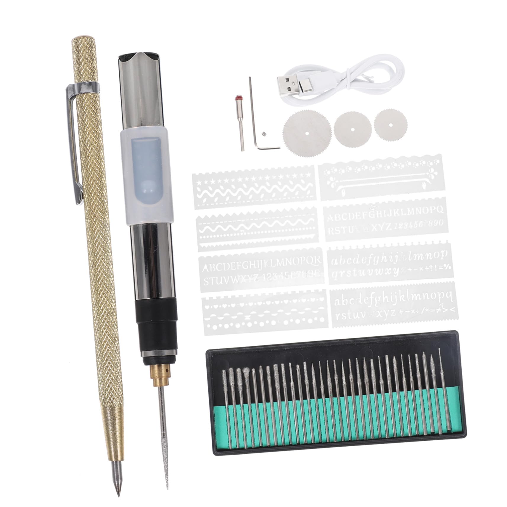Stylo à graver électrique USB 25W avec 49 accessoires pour gravure et polissage