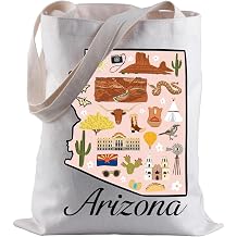 BLUPARK Arizona Lover Tote Bag Arizona Souvenir Gift Arizona Travel Shopping Bag Gift From Arizona