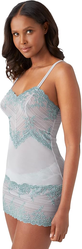 Wacoal Women's Embrace Lace Chemise - 814191,Black,Large - Foto 8