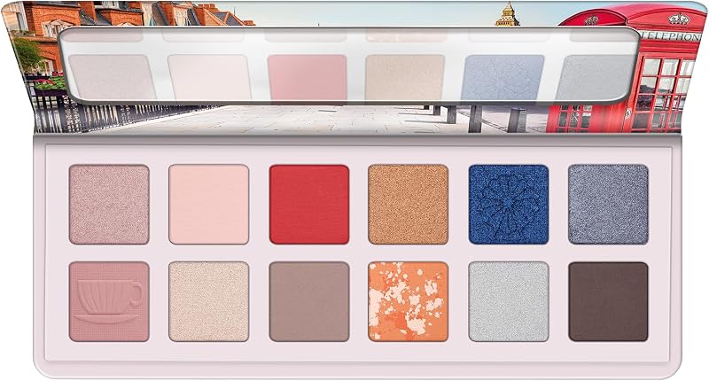 essence | Welcome to London Eyeshadow Palette | 12 Highly Pigmented, Matte & Metallic Shades | Vegan & Cruelty Free