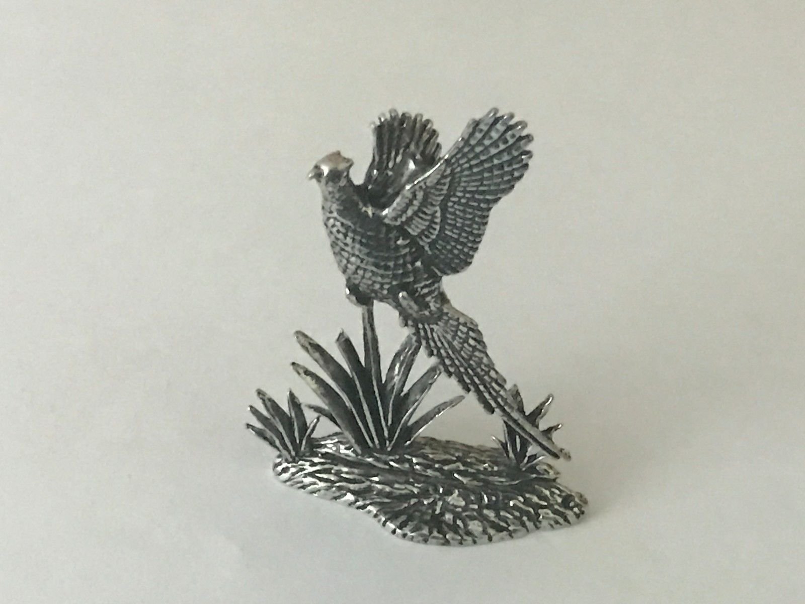 Presse-papier en étain figurine 3D faisan en vol pour collectionneur