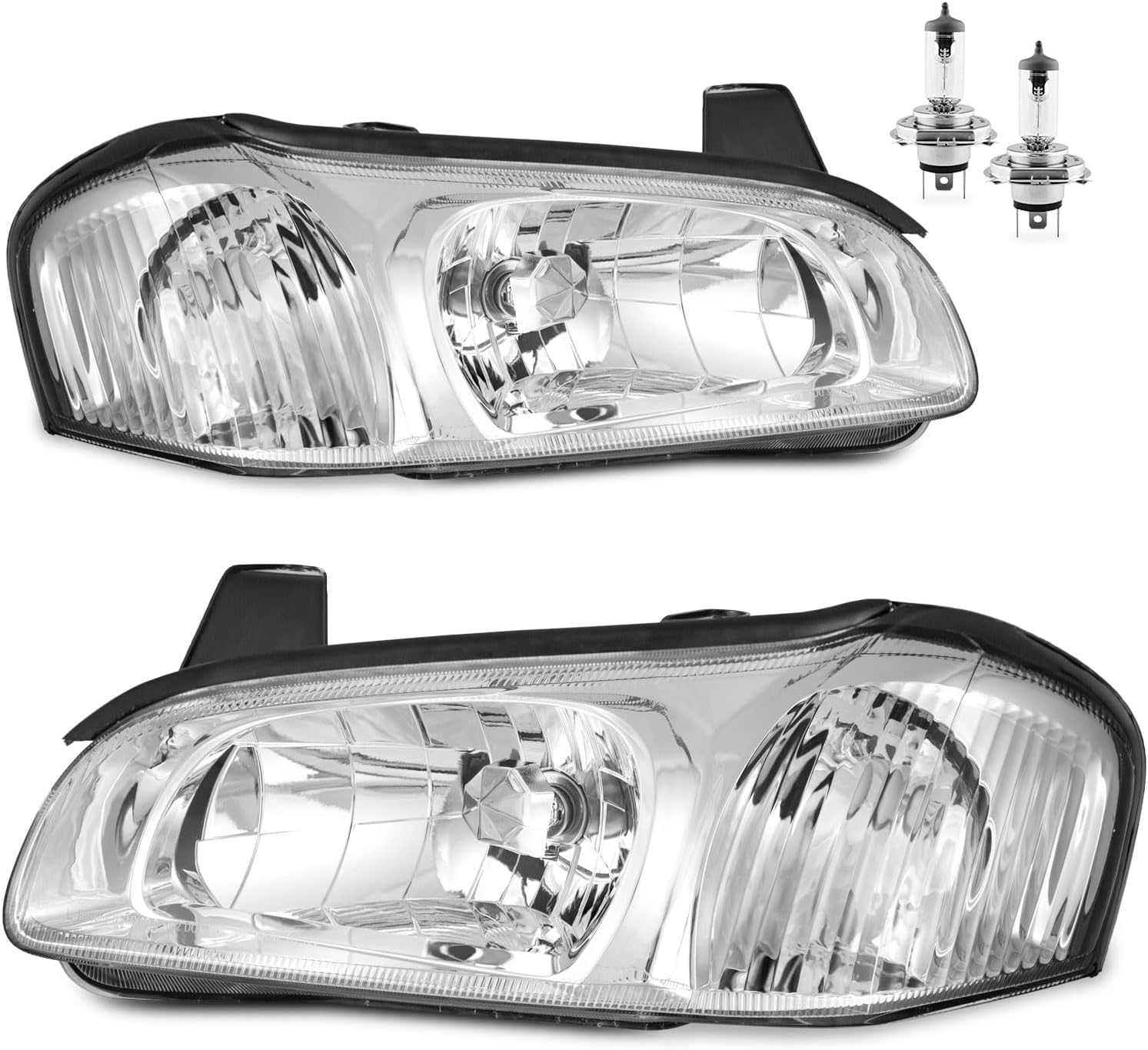 KarSpareHub OEM Headlights for 2000-2001 Nissan Maxima w/ Bulbs Included - Waterproof, SAE Compliant, DIY Install