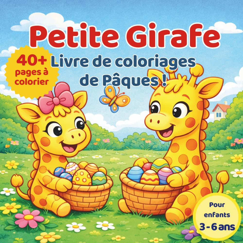Livre de coloriage de Pâques !: Petite Girafe (Livres de coloriages - Petite Girafe)