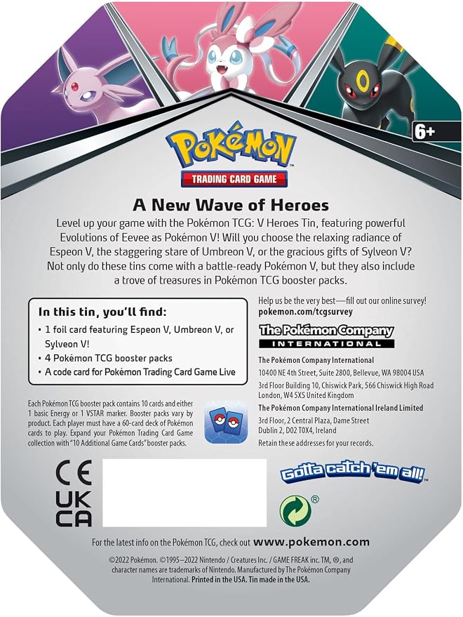 Pokémon TCG: V Heroes Tin Sylveon miniatura 3