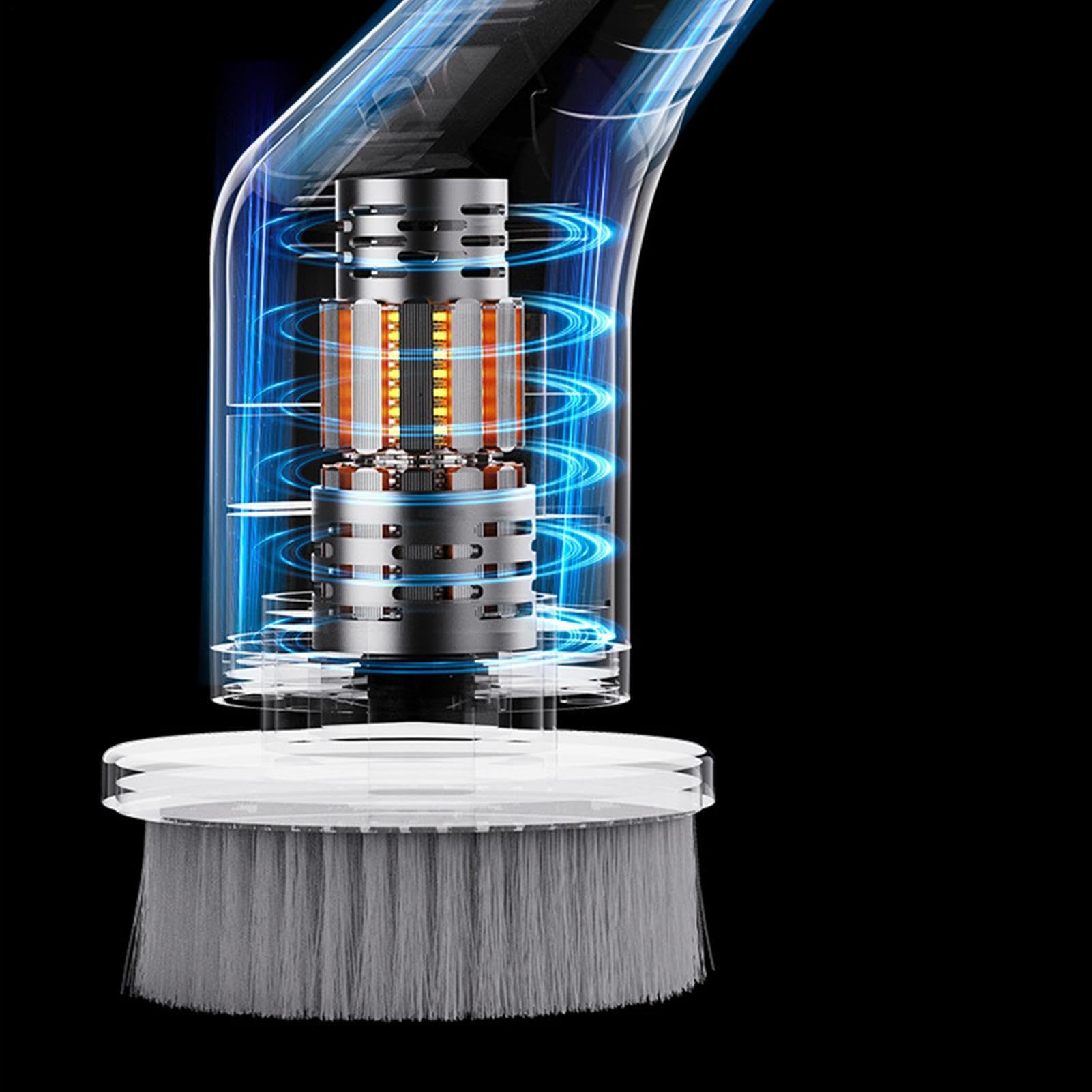Cepillo Eléctrico Limpiador Baño 2500 mAh Recargable Inalámbrico Limpiador | Limpieza con Cepillo Fregador Eléctrico 2 Velocidades Ajustables Parrilla, Juntas, Fregader
