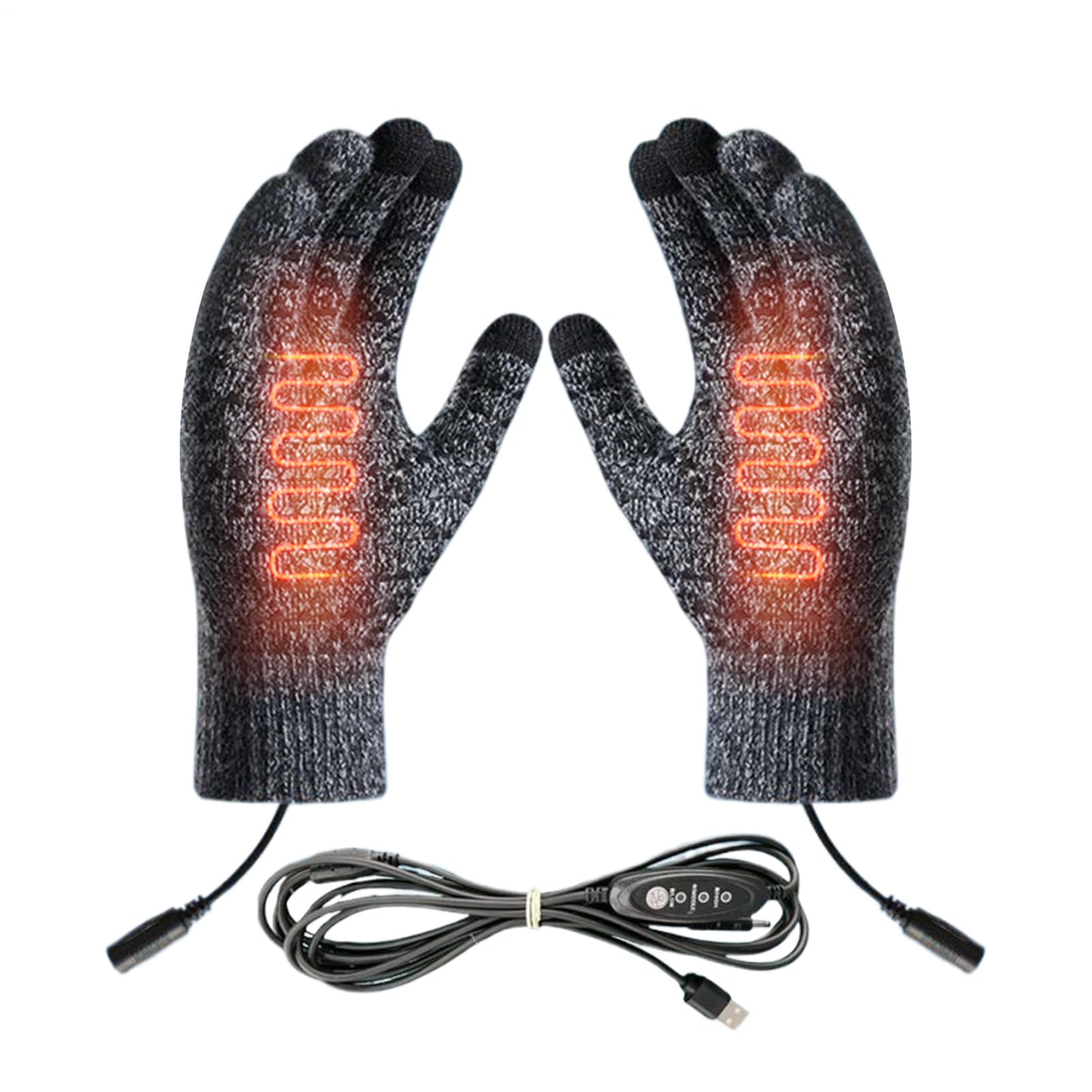 Guantes de correr, guantes ligeros antideslizantes para pantalla táctil, guantes térmicos de invierno con 3 modos de resistencia al viento, ropa cálida para ciclismo, esquí, senderismo, snowboard