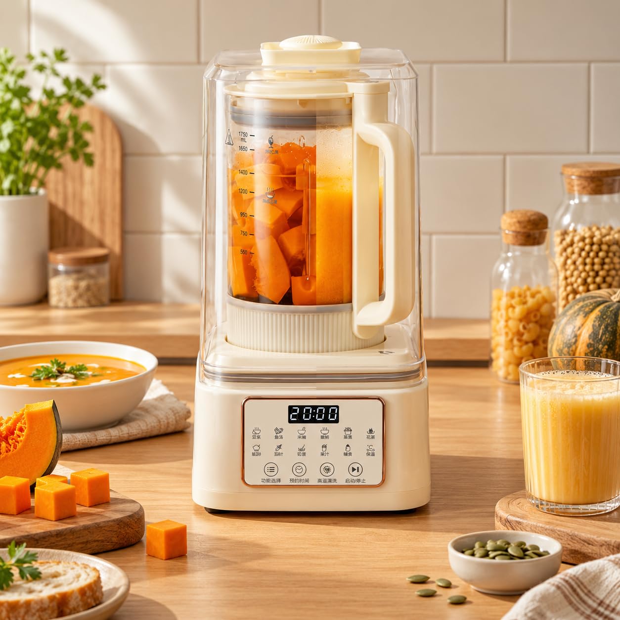 Máquina automática de leche de nueces, 1750 ml, 800 W, autolimpieza