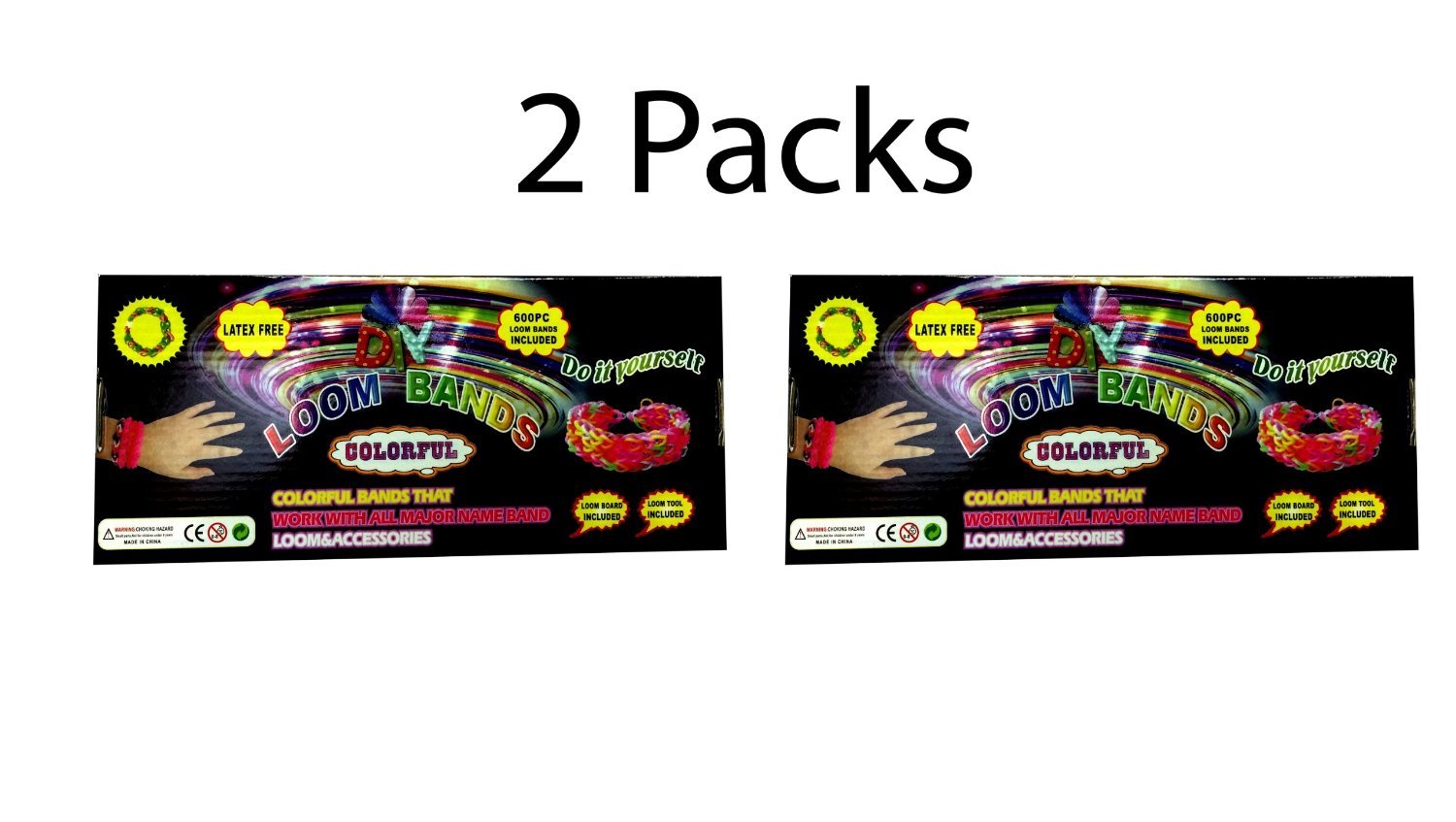 Pack Loom bands - Kit De 600 Bracelet Elastique + Crochet Clip + Planche Pack Loom bands - Kit De 600 Bracelet Elastique + Crochet Clip + Planche