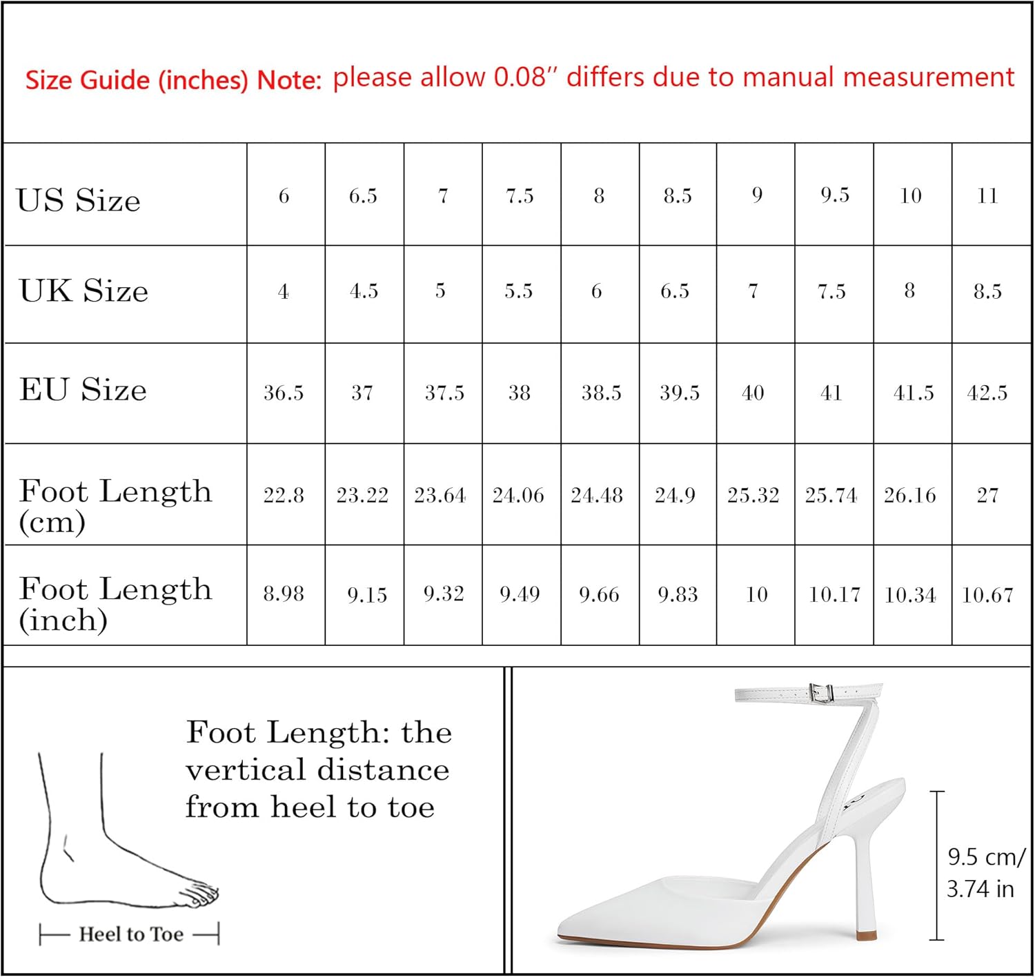 Closed Toe Ankle Strap Heels Women Pumps Pointed Toe Heeled Sandals for Women Stiletto Wedding Dress Shoes - Image 7