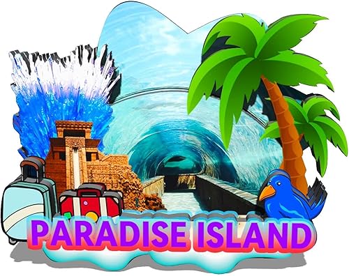 Imán de madera para nevera de Bahamas Paradise Island, monumentos 3D, recuerdos coleccionables, decoración hecha a mano -723