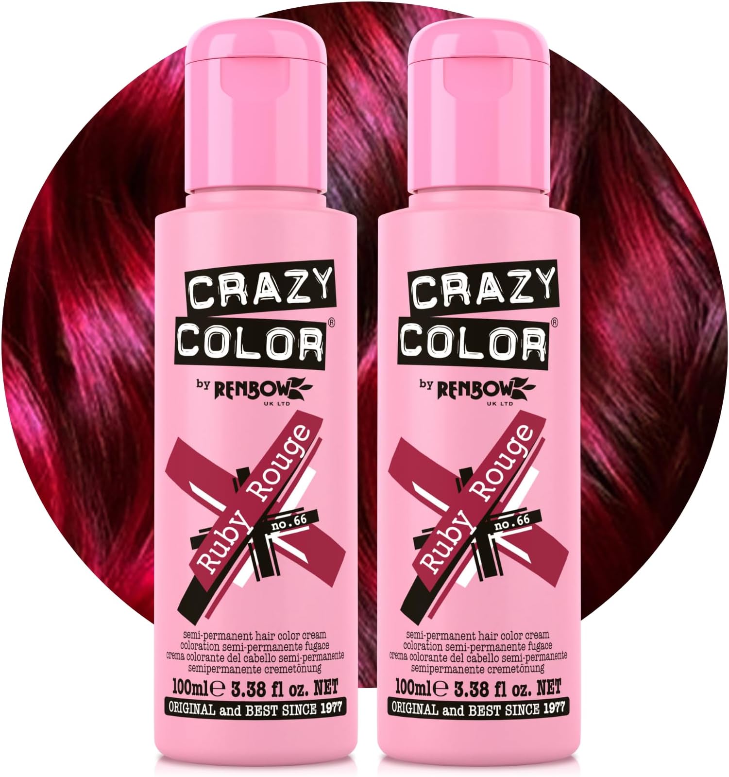 Semi-Permanent Ruby Rouge Hair Dye