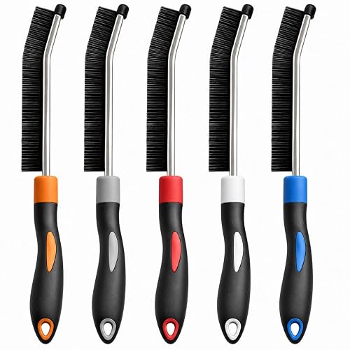 5 Colors Crevice Cleaning Brush Set, Hard Bristle Cleaning Brush,