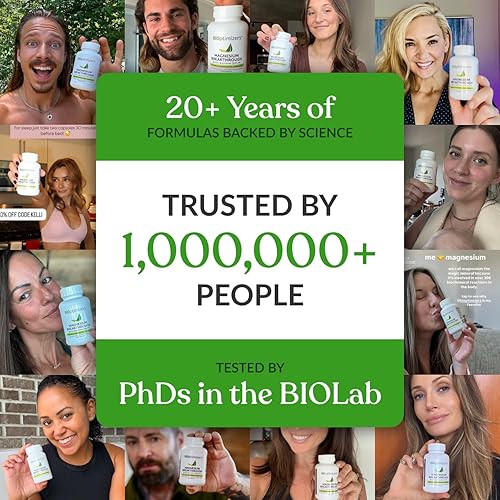 Miniatura 7 de BIOptimizers Suplemento Magnesium Breakthrough con 500mg - 7 Formas de Magnesio: Glicinato, Malato, Citrato y Más - Apoyo Natural para el Sueño