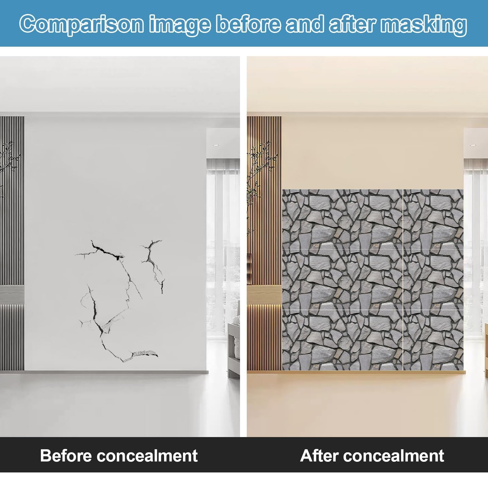 30 sztuk samoprzylepnych paneli ściennych 3D, 30 × 30 cm, samoprzylepne tapety, panele ścienne, tapety z kamienia, panele ścienne 3D, okładziny ścienne o wyglądzie kamienia, do wnętrz, wodoodporne