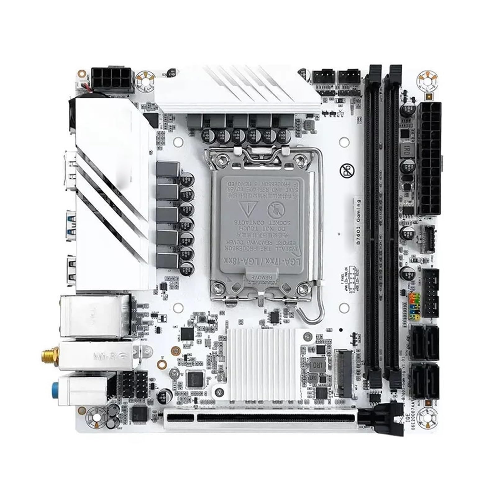 Placa Base Fit For JGINYUE B760I Placa Base for Juegos WiFi Mini ITX LGA1700 12100F 12400F 12600KF13400F14400 DDR4 64GB XMP PC de Escritorio RGB
