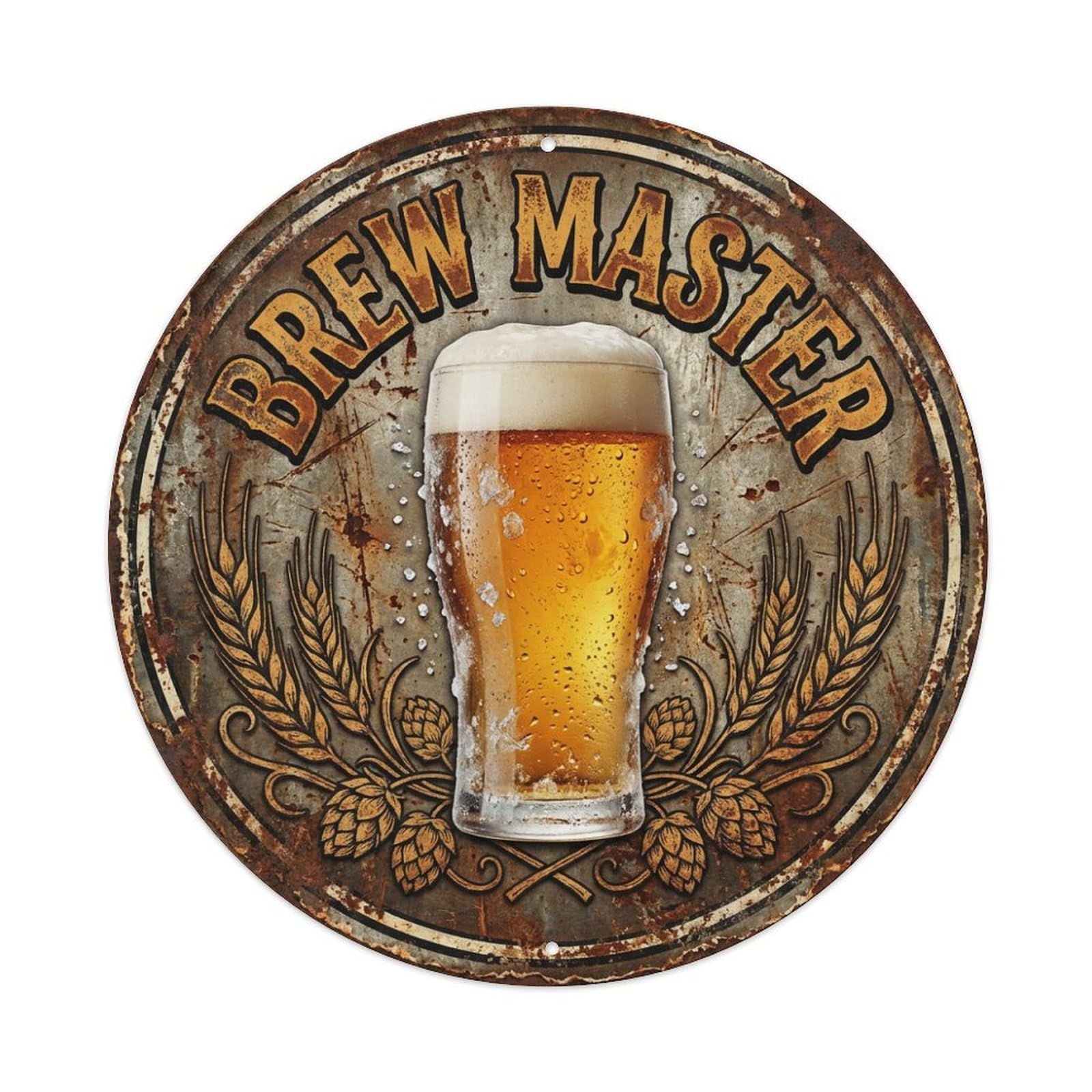 Fyrn Style Metal Tin Sign Vintage Beer Tavern Brew Master Retro Bar For Pub