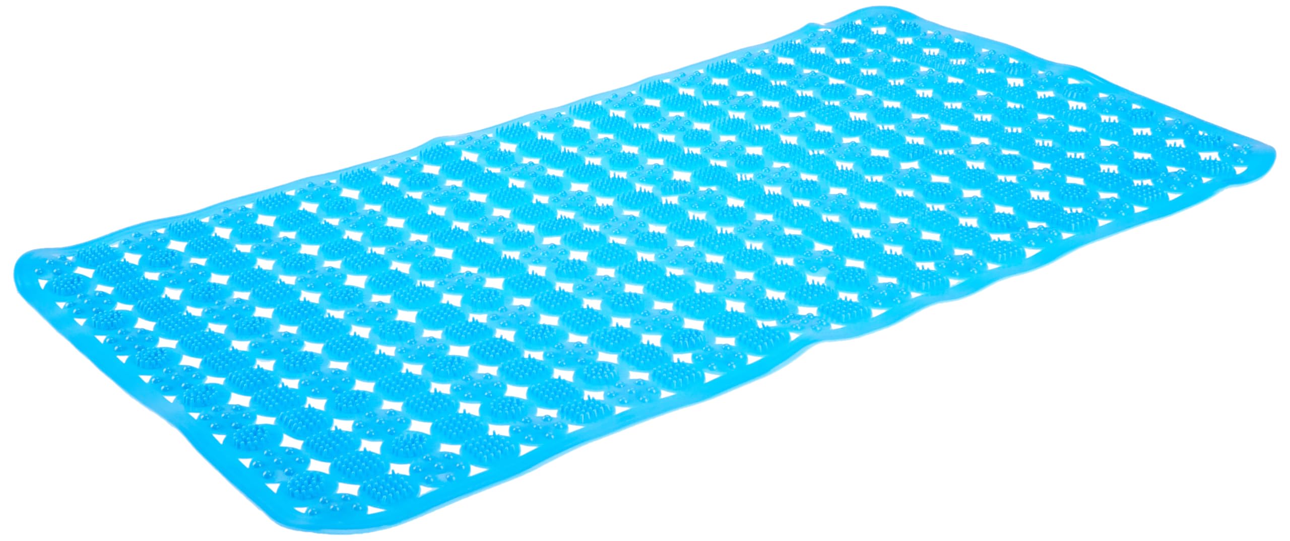 Amazon Brand - Solimo Bath Mat | PVC Material | Anti-Skid & Slip-Resistant | Shower & Bathtub Mat (Blue) (65 x 35 x 1 cm)