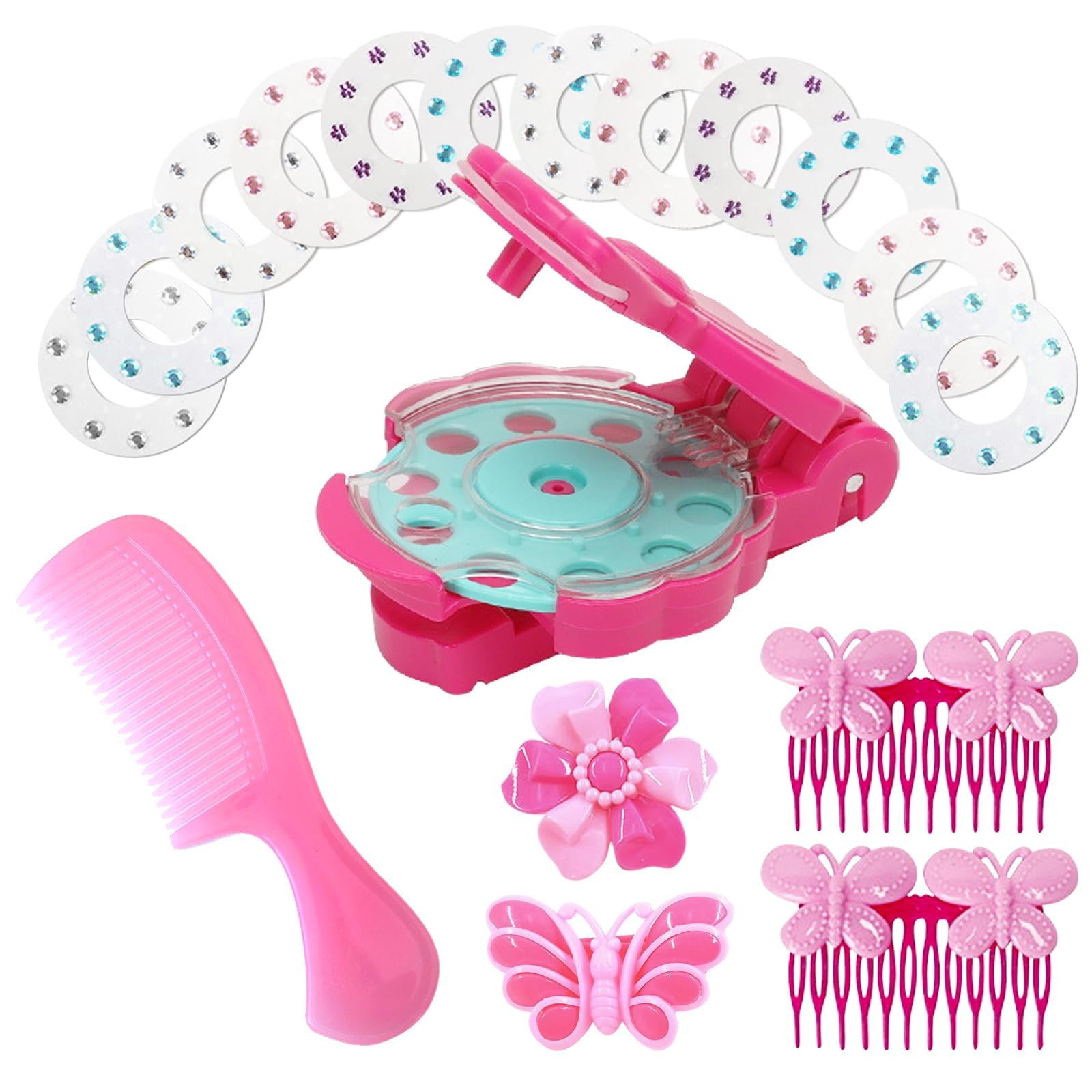 Hair Bedazzler Kit Con 120 Diamanti E forcine, fasce per capelli e pettini, Capelli Applicatore Strass, Applicatore Strass Diamante Gioielli Macchina Strumento Per Lo Styling Glam