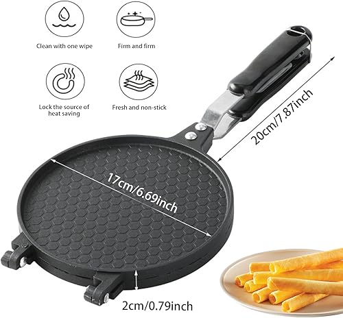 Miniatura 6 de Chapati - Prensa para tacos, sartén Presa, máquina de tortillas antiadherente de 7 pulgadas, con asa, de aluminio resistente, para cocina