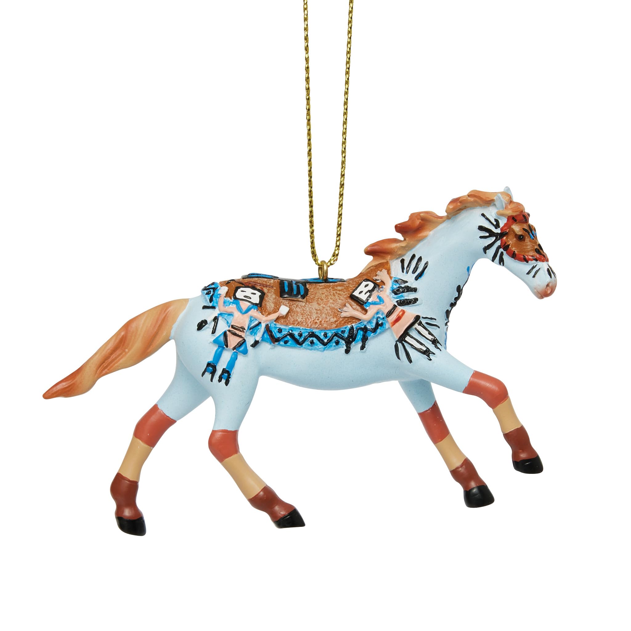 Poneys multicolore Enesco décoration à suspendre figurine miniature 5,6cm