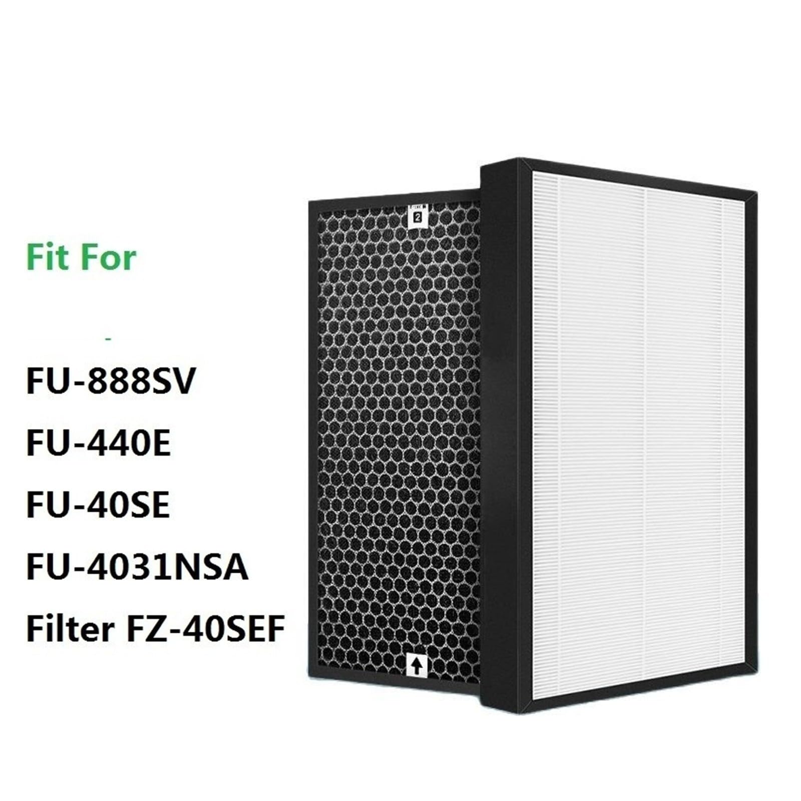 Filtro De Carbón H13 Purificador De Aire De Repuesto Compatible With Sharp FZ-60SEF FZ-40SEF For FU-888SV FU-440E FU-40SE FU-P60S FU-4031(FU888 Carbon Filter)
