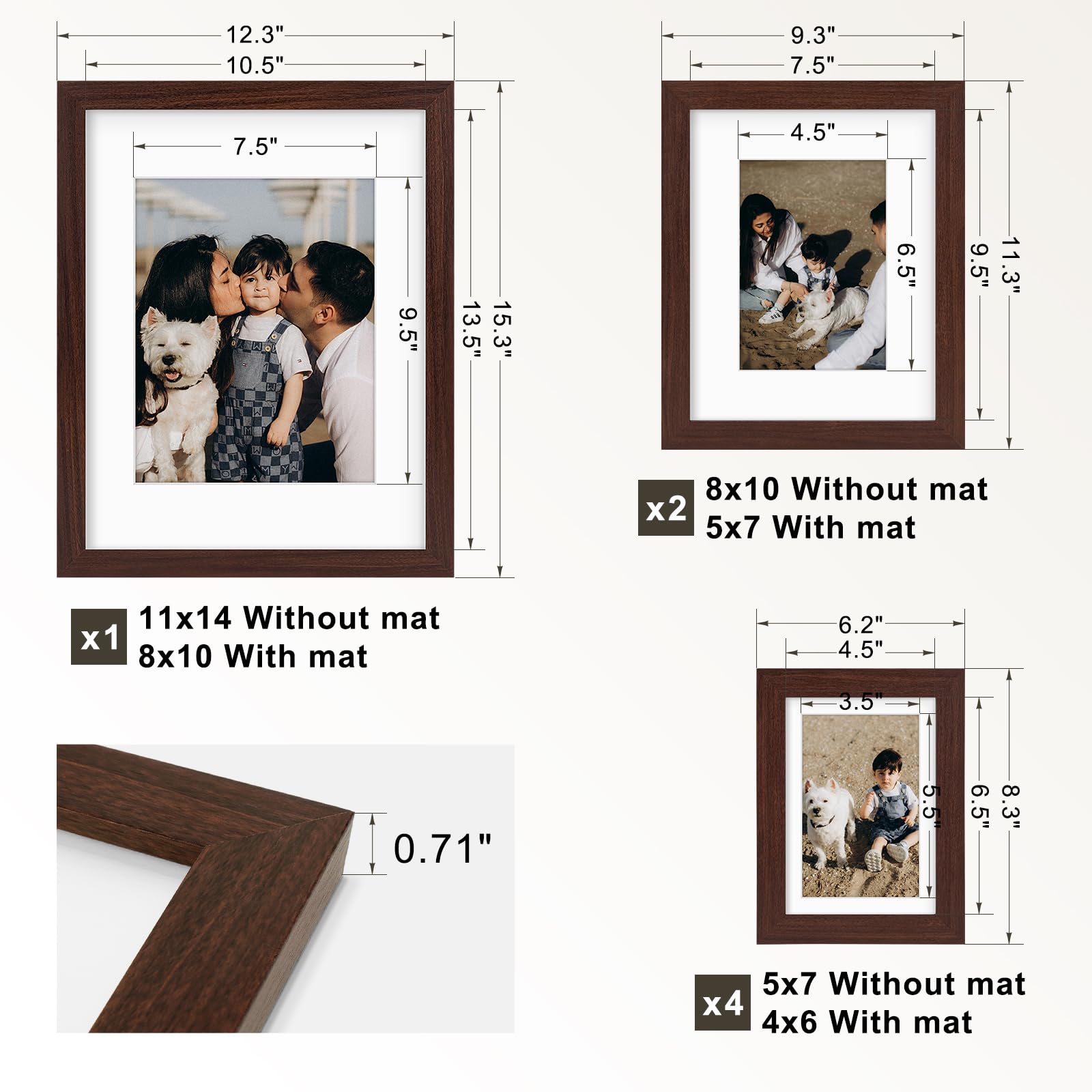 Frametory Cornice Esposizione Da Parete E Tavolo 28x35 Cm Bianca: Profondità 5 Cm, Apertura Frontale Magnetica, Con 6 Spilli, Vetro Temperato, Scatola Portaricordi