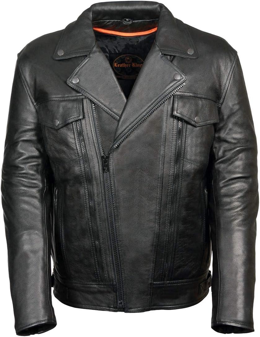 Men's Utility Pocket Motorcycle Jacket