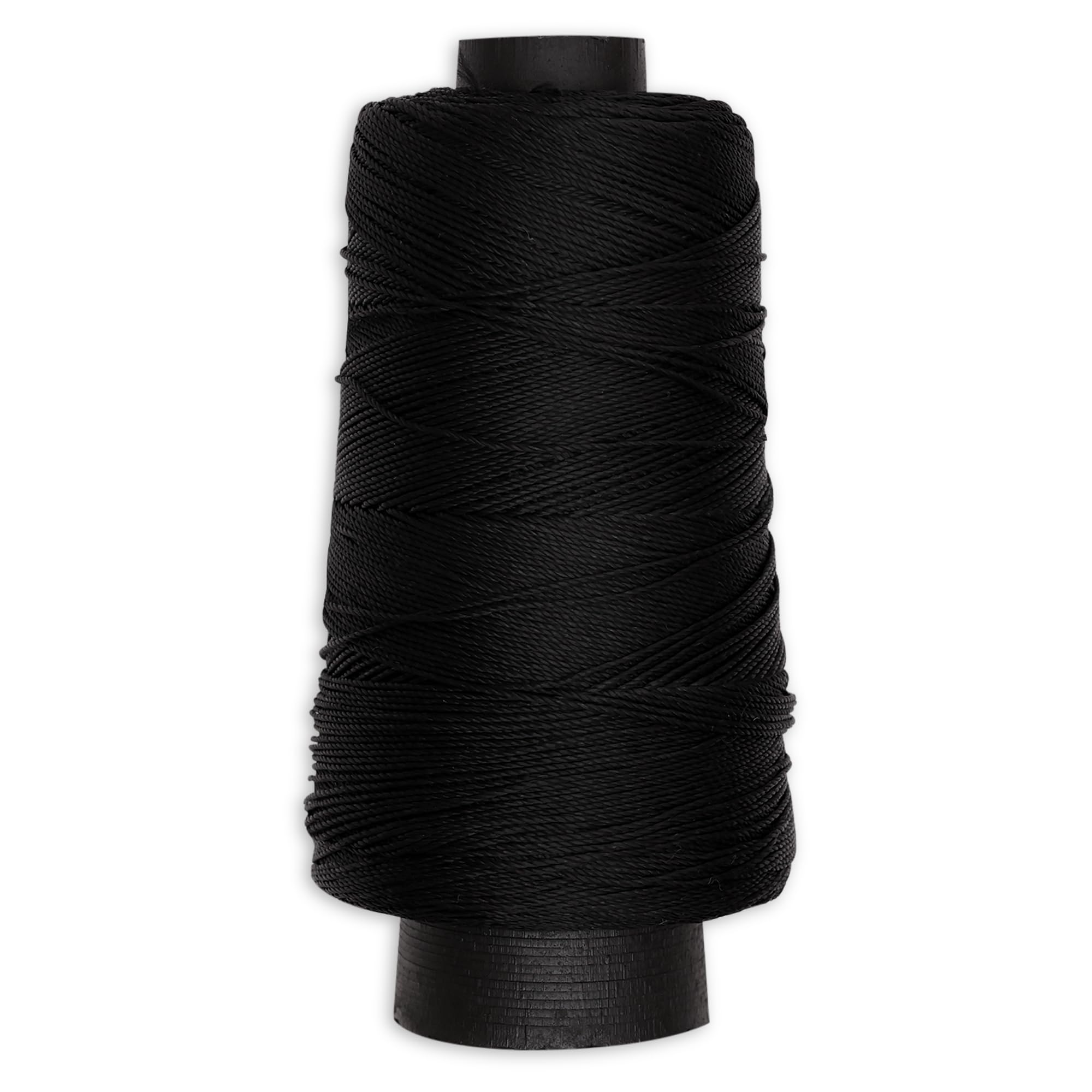 EmbroideryMaterial 3 Ply Art Silk Embroidery Thread for Sewing Machine, Crafts and Stitching, Black (0.56MM, 400 Meters)
